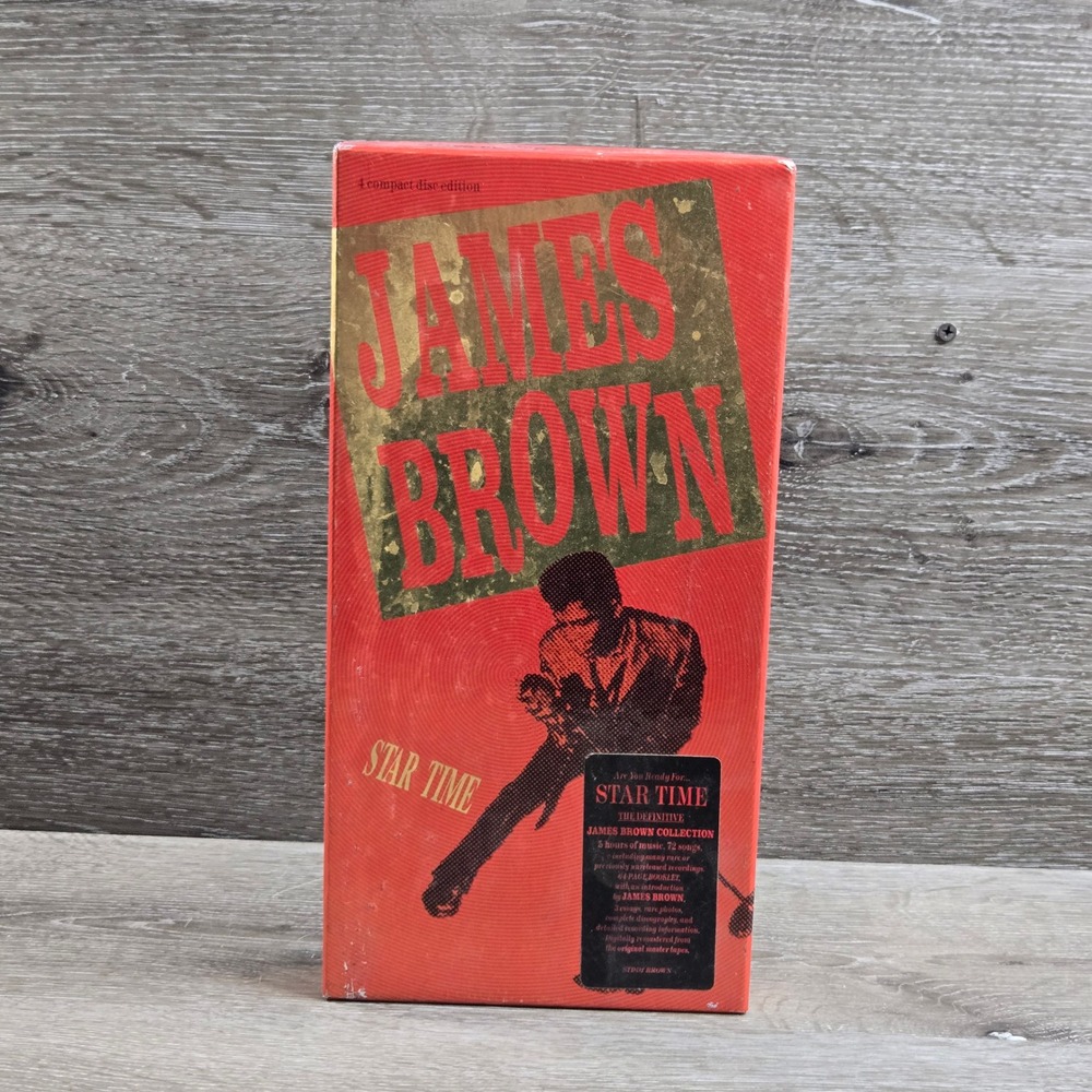 James Brown Star Time 4-CD Box Set Soul Funk Red 35th Anniversary 1991